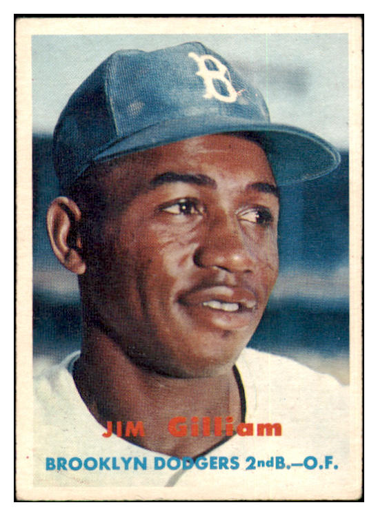1957 Topps Baseball #115 Jim Gilliam Dodgers EX 501053