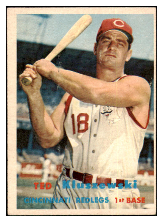 1957 Topps Baseball #165 Ted Kluszewski Reds EX 501056