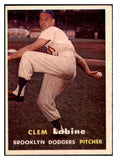 1957 Topps Baseball #053 Clem Labine Dodgers EX-MT 501058