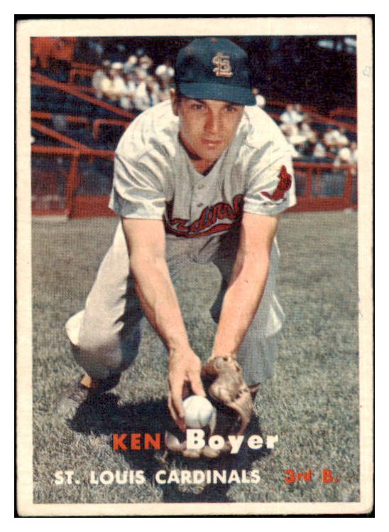 1957 Topps Baseball #122 Ken Boyer Cardinals VG-EX 501072