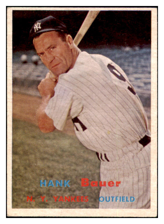 1957 Topps Baseball #240 Hank Bauer Yankees VG-EX 501084