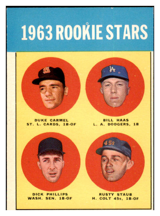 1963 Topps Baseball #544 Rusty Staub Colt .45s EX-MT 501086