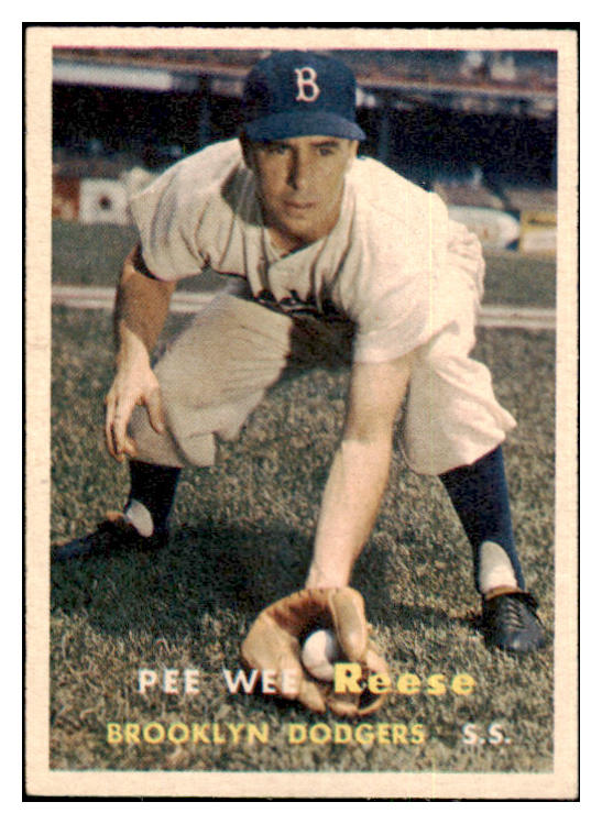 1957 Topps Baseball #030 Pee Wee Reese Dodgers VG-EX 501118