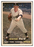 1957 Topps Baseball #025 Whitey Ford Yankees GD-VG 501119