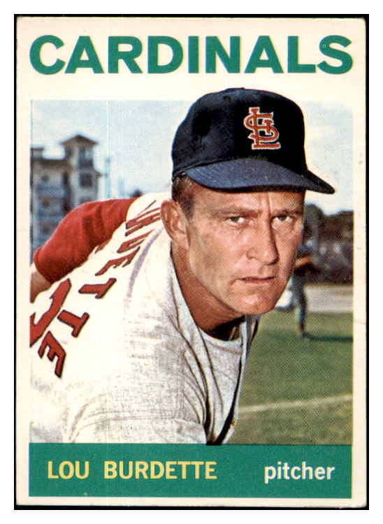 1964 Topps Baseball #523 Lou Burdette Cardinals VG-EX 501151