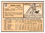 1963 Topps Baseball #445 Norm Cash Tigers VG-EX 501159