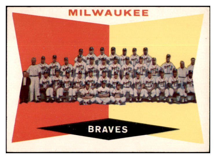 1960 Topps Baseball #391 Milwaukee Braves Team EX-MT 501173