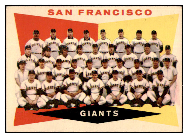 1960 Topps Baseball #151 San Francisco Giants Team EX 501175