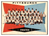 1960 Topps Baseball #484 Pittsburgh Pirates Team EX marked 501179