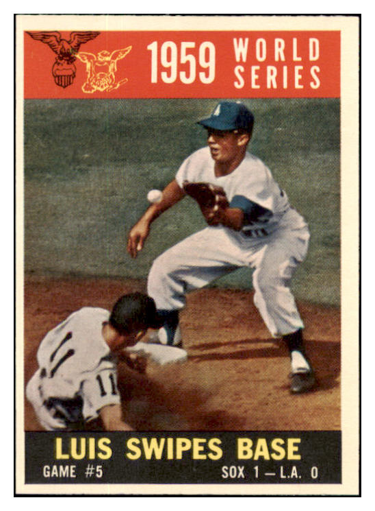 1960 Topps Baseball #389 World Series Game 5 Aparicio EX-MT 501181