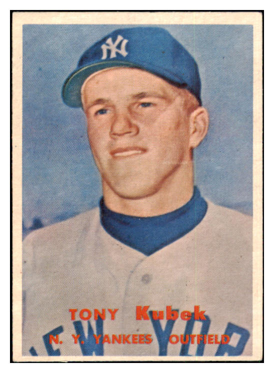 1957 Topps Baseball #312 Tony Kubek Yankees EX+/EX-MT 501184