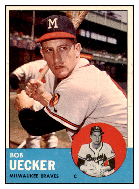 1963 Topps Baseball #126 Bob Uecker Braves EX+/EX-MT 501194