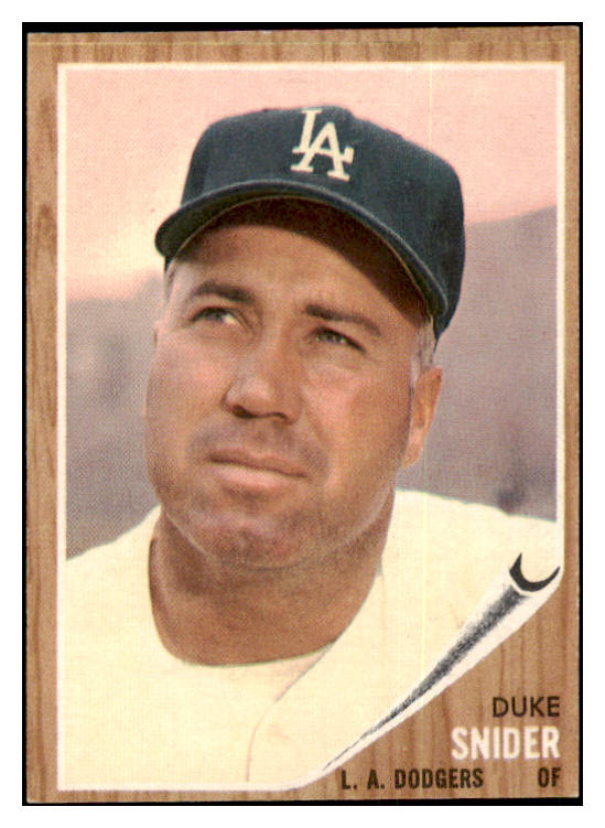 1962 Topps Baseball #500 Duke Snider Dodgers EX+/EX-MT 501199