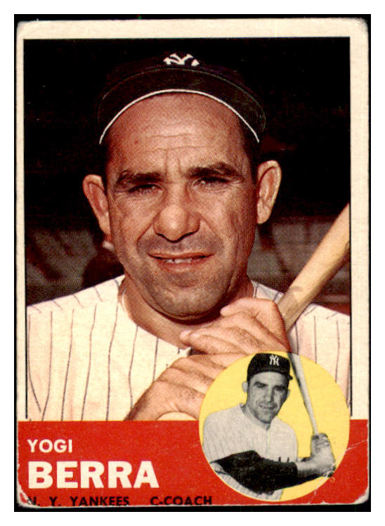 1963 Topps Baseball #340 Yogi Berra Yankees GD-VG 501200