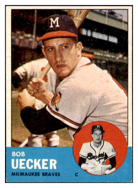 1963 Topps Baseball #126 Bob Uecker Braves EX+/EX-MT 501209