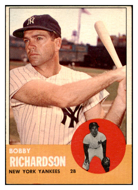 1963 Topps Baseball #420 Bobby Richardson Yankees VG-EX 501212