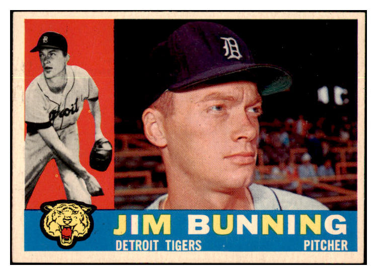 1960 Topps Baseball #502 Jim Bunning Tigers EX-MT 501224