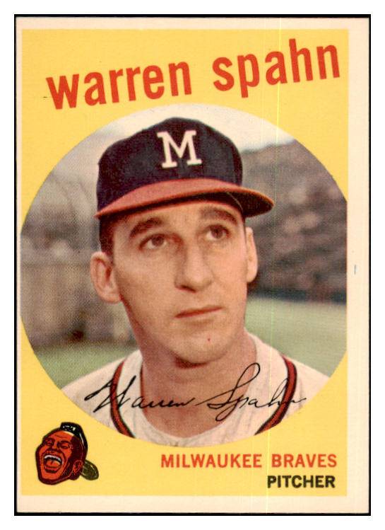 1959 Topps Baseball #040 Warren Spahn Braves EX-MT Obscure 501230