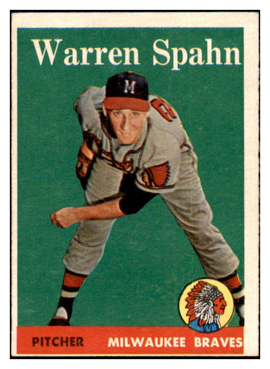 1958 Topps Baseball #270 Warren Spahn Braves EX 501234
