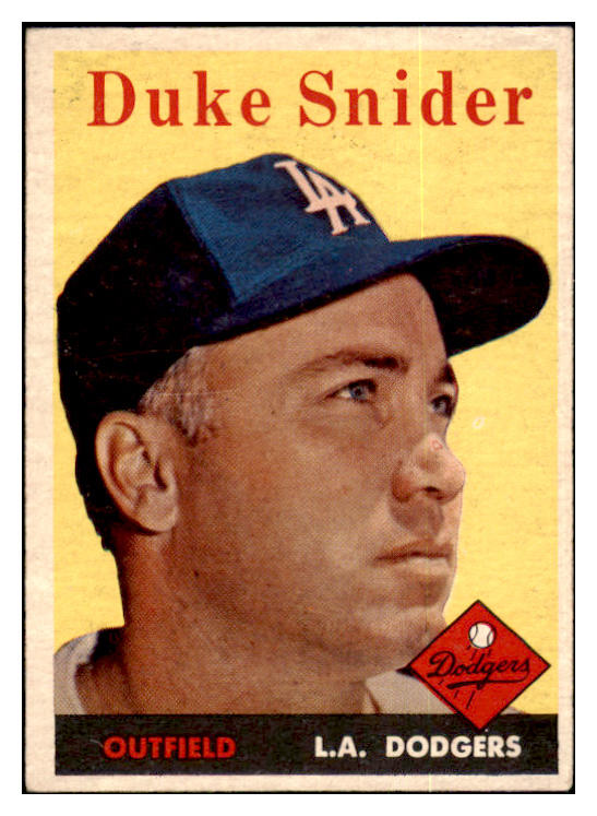 1958 Topps Baseball #088 Duke Snider Dodgers VG-EX 501235