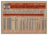 1957 Topps Baseball #080 Gil Hodges Dodgers VG-EX 501237