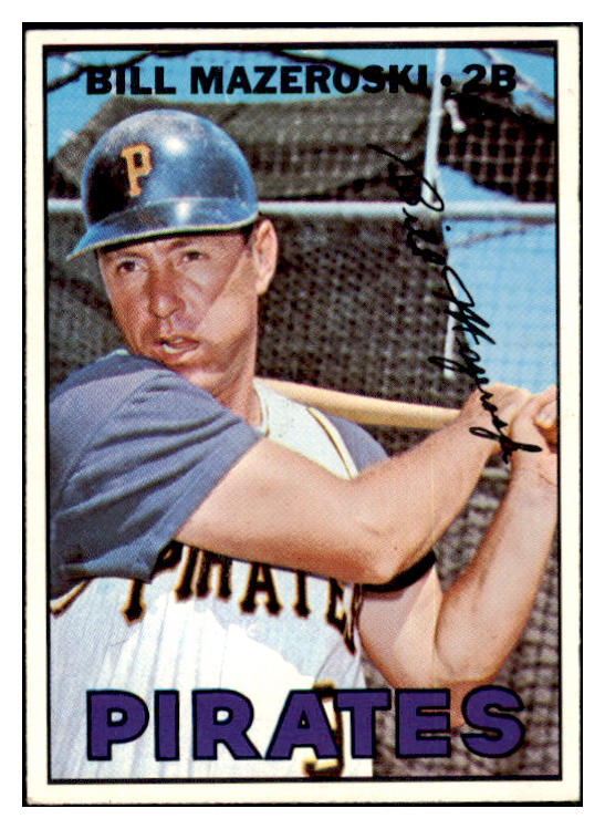 1967 Topps Baseball #510 Bill Mazeroski Pirates EX-MT 501241