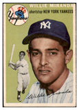 1954 Topps Baseball #056 Willie Miranda Yankees EX 501251