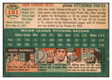 1954 Topps Baseball #161 John Hetki Pirates EX 501252