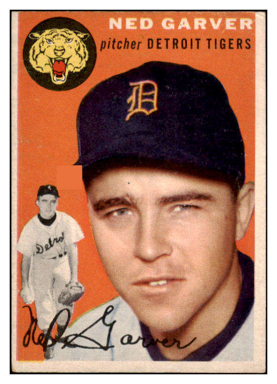 1954 Topps Baseball #044 Ned Garver Tigers EX 501255