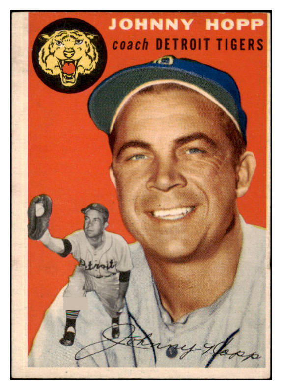 1954 Topps Baseball #193 Johnny Hopp Tigers EX 501256