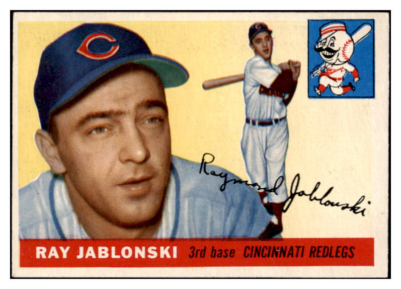 1955 Topps Baseball #056 Ray Jablonski Reds EX 501267