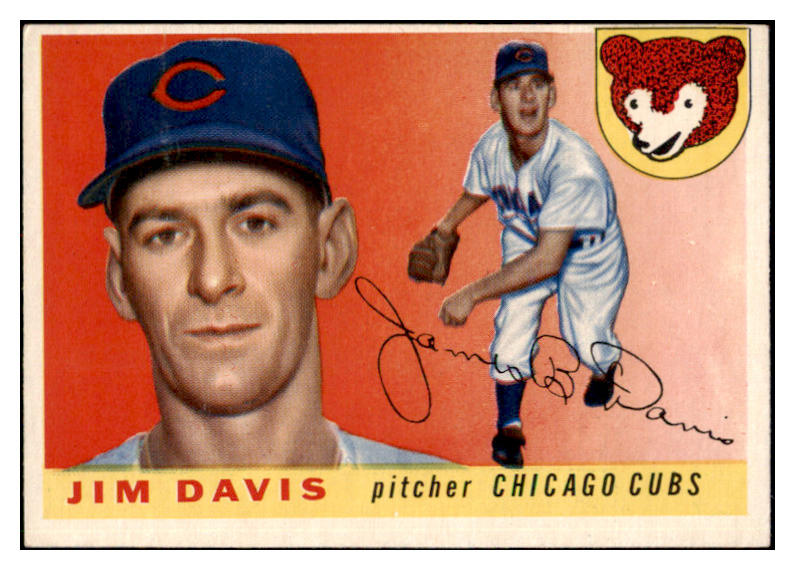 1955 Topps Baseball #068 Jim Davis Cubs EX 501273