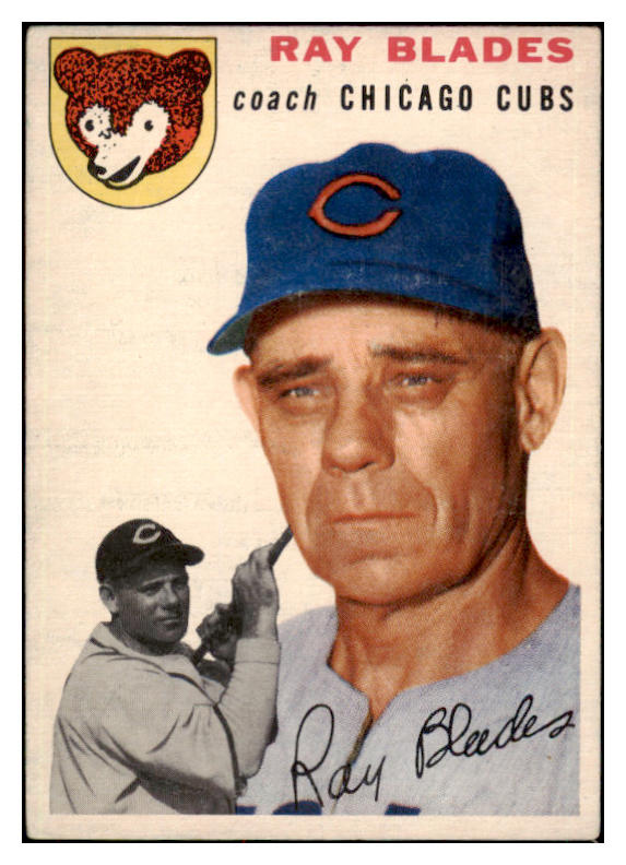 1954 Topps Baseball #243 Ray Blades Cubs EX 501276