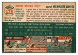 1954 Topps Baseball #176 Bob Keely Braves EX 501279