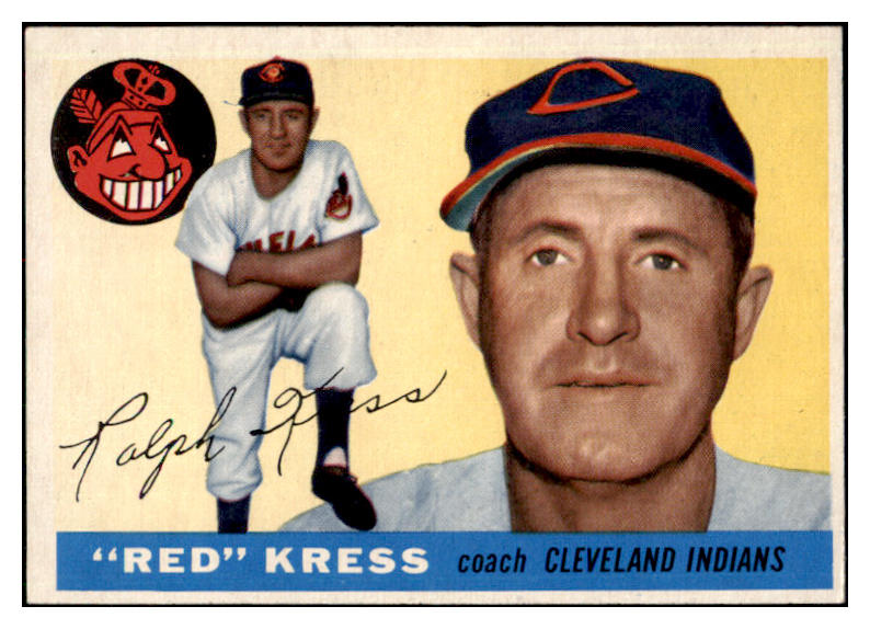 1955 Topps Baseball #151 Red Kress Indians EX-MT 501283