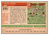 1955 Topps Baseball #151 Red Kress Indians EX-MT 501283