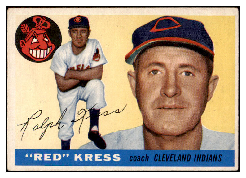 1955 Topps Baseball #151 Red Kress Indians EX 501284