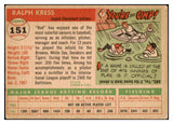 1955 Topps Baseball #151 Red Kress Indians EX 501284