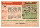 1955 Topps Baseball #151 Red Kress Indians EX 501285