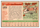 1955 Topps Baseball #153 Bud Podbielan Reds EX 501293