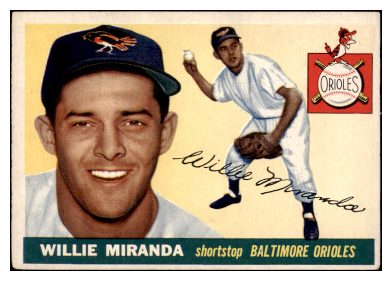 1955 Topps Baseball #154 Willie Miranda Orioles EX 501299