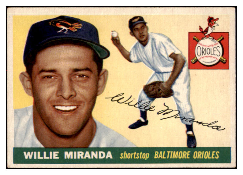 1955 Topps Baseball #154 Willie Miranda Orioles EX 501300