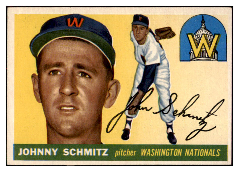 1955 Topps Baseball #159 Johnny Schmitz Senators NR-MT 501315