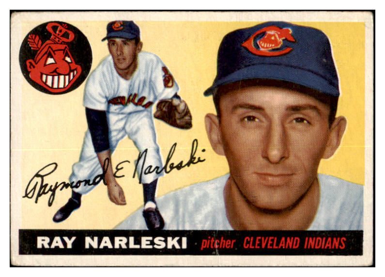 1955 Topps Baseball #160 Ray Narleski Indians EX 501325