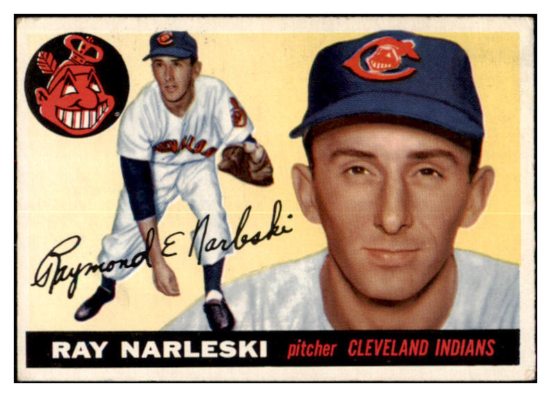 1955 Topps Baseball #160 Ray Narleski Indians EX 501326