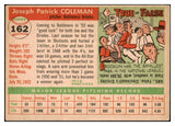 1955 Topps Baseball #162 Joe Coleman Orioles EX 501338