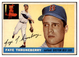 1955 Topps Baseball #163 Faye Throneberry Red Sox EX 501345