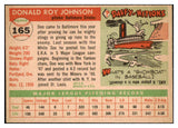 1955 Topps Baseball #165 Don Johnson Orioles EX-MT 501347