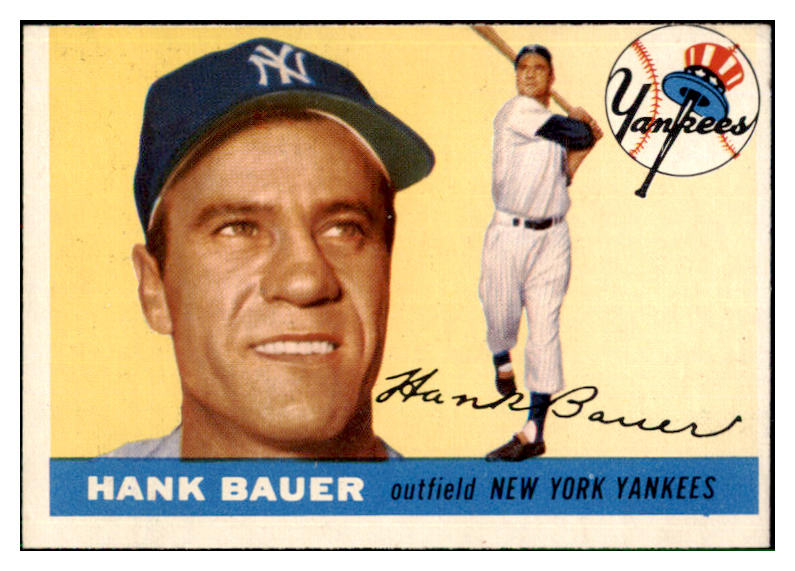 1955 Topps Baseball #166 Hank Bauer Yankees VG-EX 501355