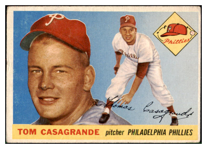 1955 Topps Baseball #167 Tom Casagrande Phillies VG-EX 501360